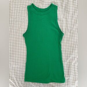 A New Day Emerald Green Ribbed Tank